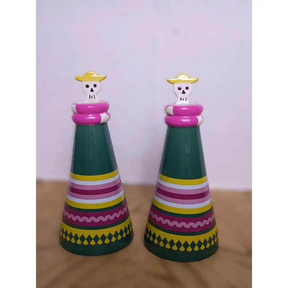Pair of Día de Muertos 8.5